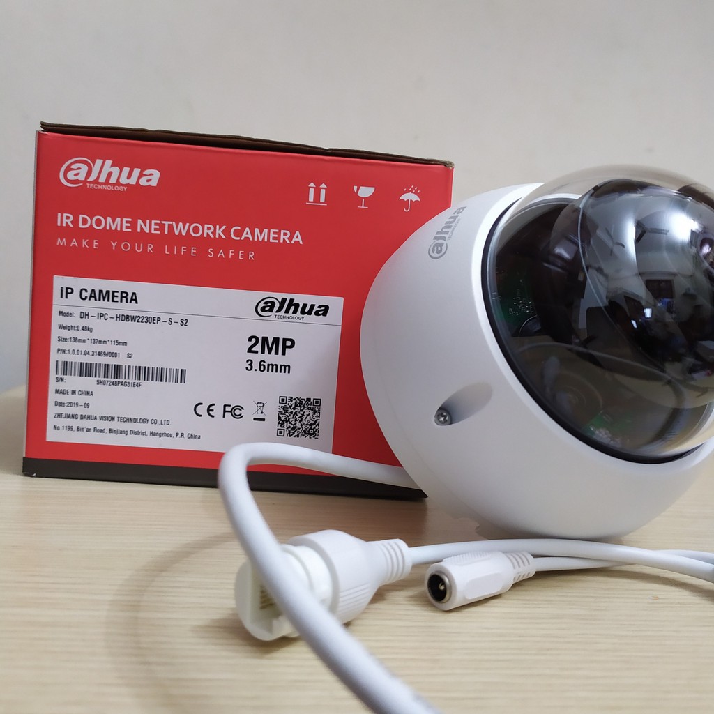 &lt; CHÍNH HÃNG &gt; Camera IP Starlight 2.0MP DAHUA DH-IPC-HDBW2230EP-S-S2 Chống Ngược Sáng 30m