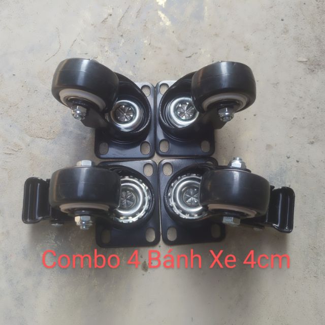 Combo 4 Bánh Xe Loa Kéo Cao Cấp Có Khoá