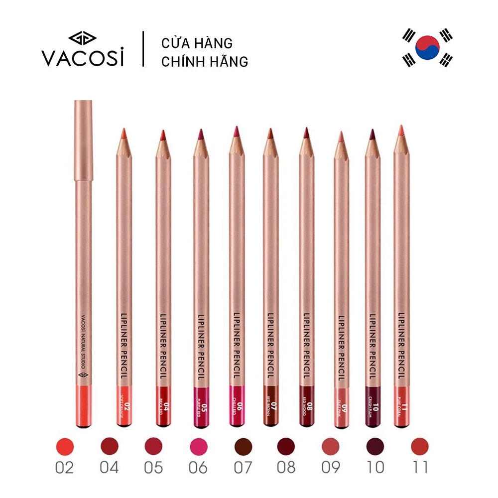 [CHÍNH HÃNG] Chì Kẻ Viền Môi Vacosi Lipliner Pencil