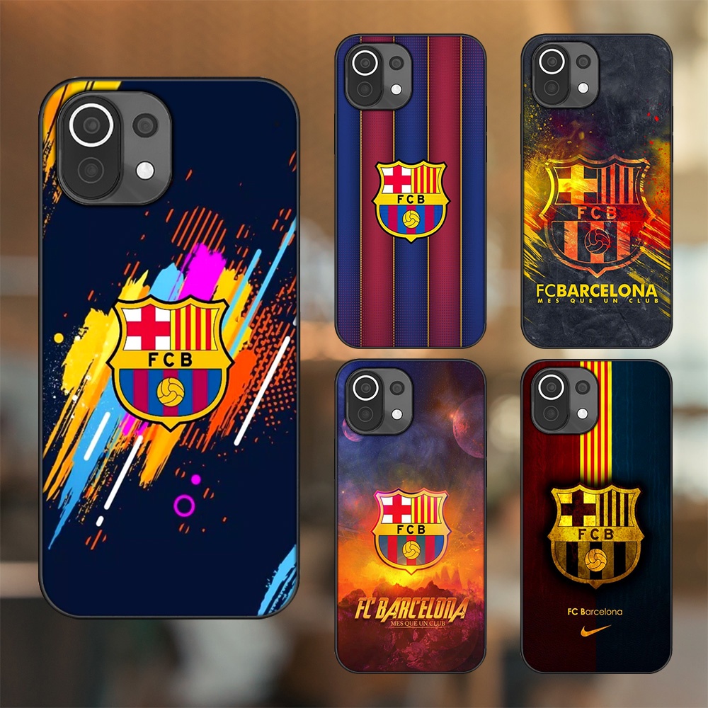 Ốp lưng Xiaomi Mi 11 Lite viền đen in hình Barcelona Barca