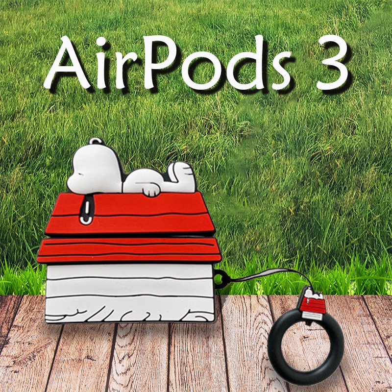 Vỏ Bảo Vệ Hộp Sạc Tai Nghe compatible AirPods 3 Pro / 3 Pro / 2Gen Hình Hoạt Hình Snoopy Dễ Thương