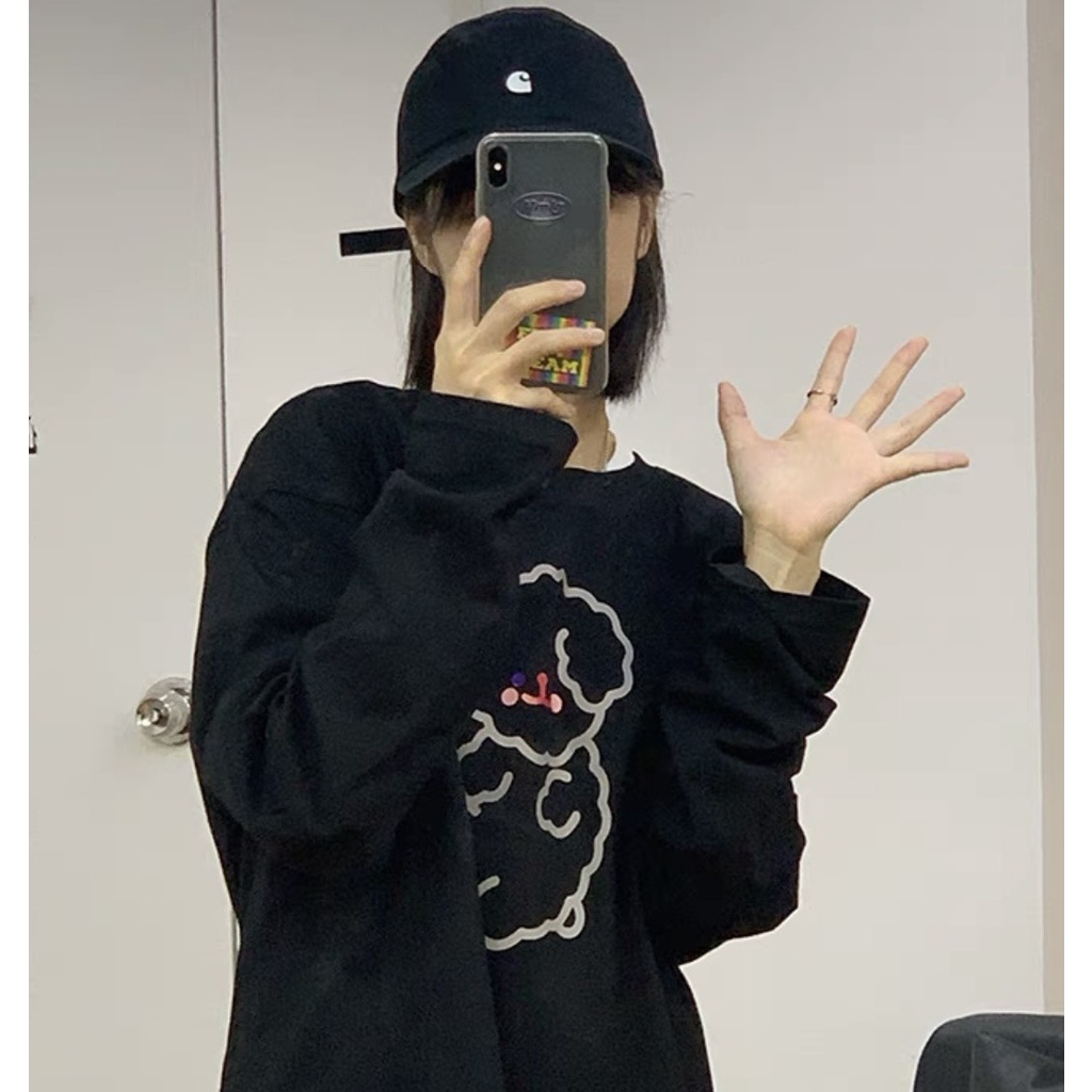 Áo thun tay dài form rộng NEKO.SG, Áo thun Streetwear Ulzzang SWT23