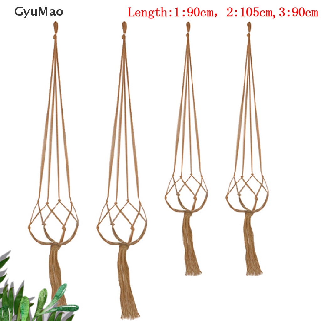 [cxGYMO] Giá Đỡ Chậu Cây Dây Bện Treo Chậu Cây Trang Trí Thủ Công Hdy