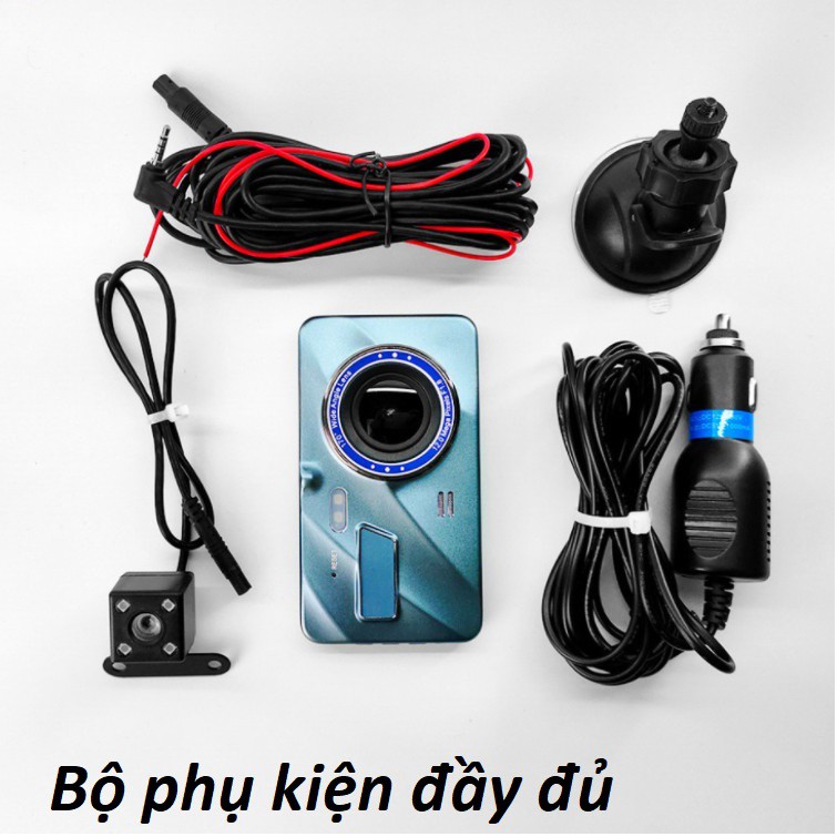 Camera hành trình trước sau A10 X4 STARLIGHT màn cảm ứng 4inch full HD dây cam sau dài đến 10 mét cho xe tải