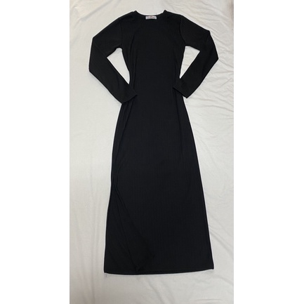 Đầm nữ ôm body from dài phối xẻ tà (chiều dài 1m15) | BigBuy360 - bigbuy360.vn