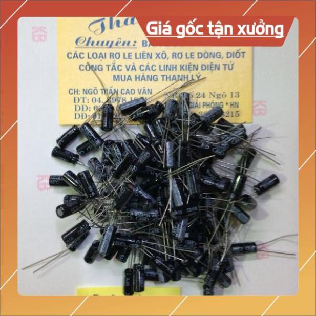 . Tụ hoá 3.3 M/50 v giá 100 chiếc ..