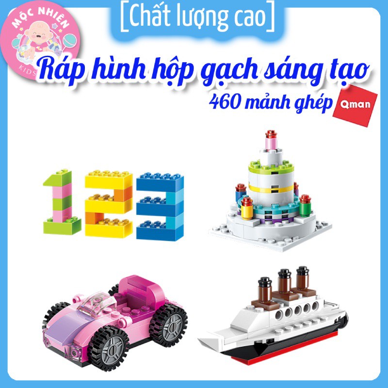 Đồ chơi lắp ráp, xếp hình Qman 2901 - Hộp gạch sáng tạo cơ bản