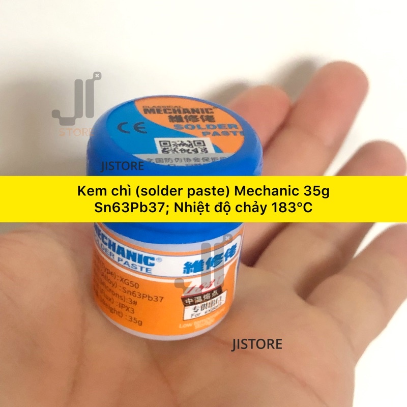 Hộp kem chì hàn mạch dạng lỏng Mechanic XG-40 30gr/ XG-50 35gr/ XGSP80 60gr, nhiệt độ nóng chảy 183ºC