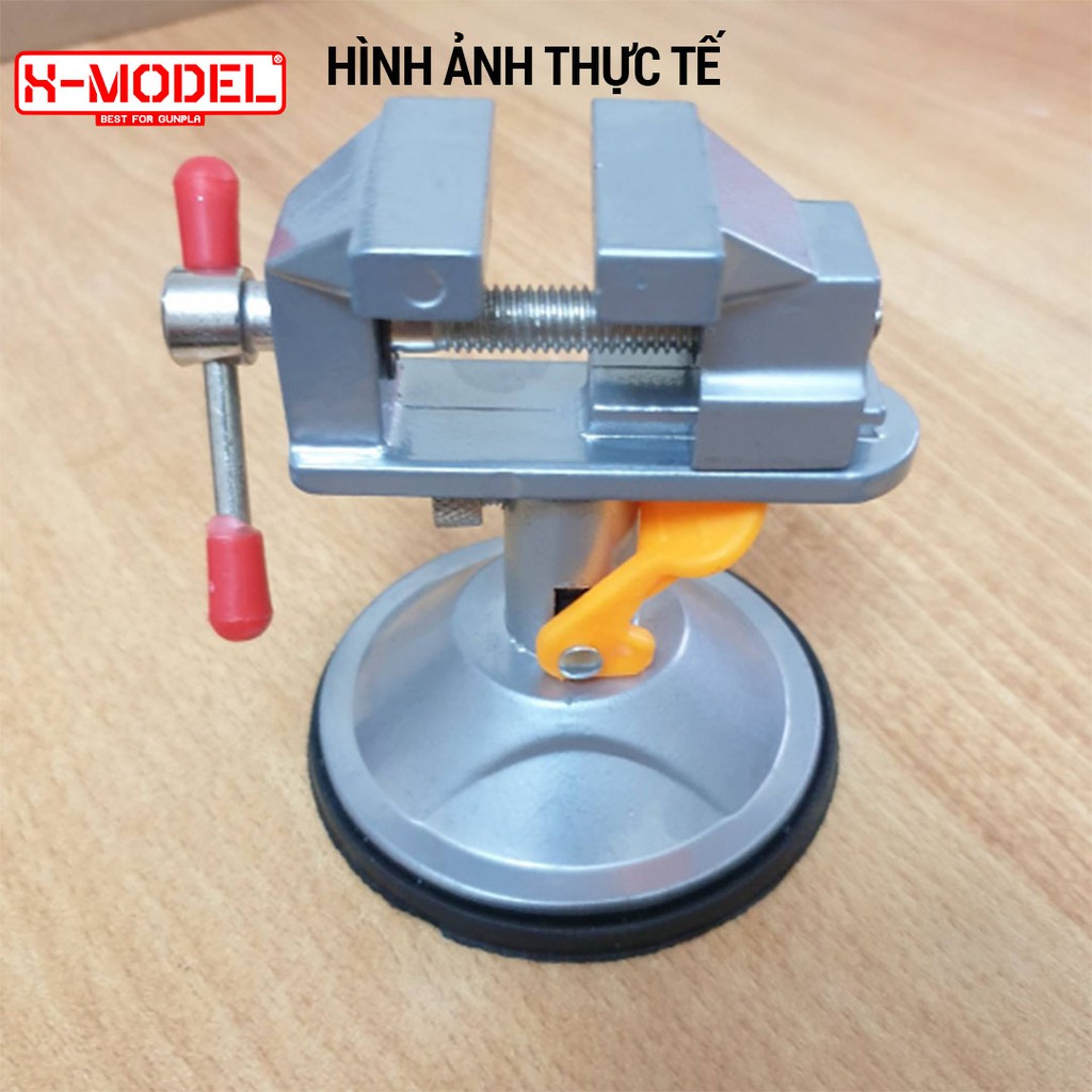 Kẹp Ê Tô Hít Bàn XM27 có thể điều chỉnh xoay 360 độ đa năng có kèm đầu kẹp, dụng cụ gia công phụ kiện, chạm khắc XMODEL