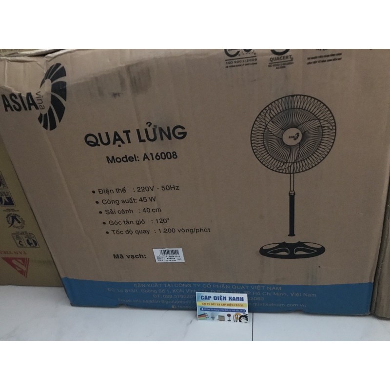 Quạt Asia: Quạt Đứng - CN - Quạt Lửng - Quạt Cây - Quạt Lỡ Asia A16008, D18001 45W 3 Mức Gió HÀNG CHÍNH HÃNG