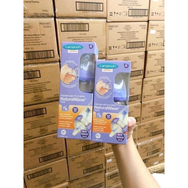 Bình Sữa Lansinoh Momma  160ml, 240ml (USA)
