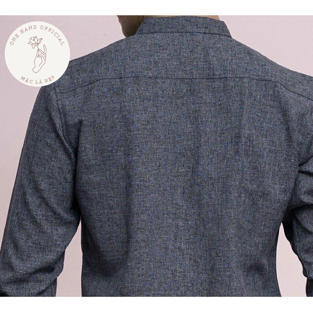 [Hàng VNXK] Áo Sơ Mi Nam Cổ Tàu - Áo Sơ Mi Nam Đẹp - Phong Cách Lịch Lãm - Không Nhăn - Xám Tiêu. P78 | BigBuy360 - bigbuy360.vn