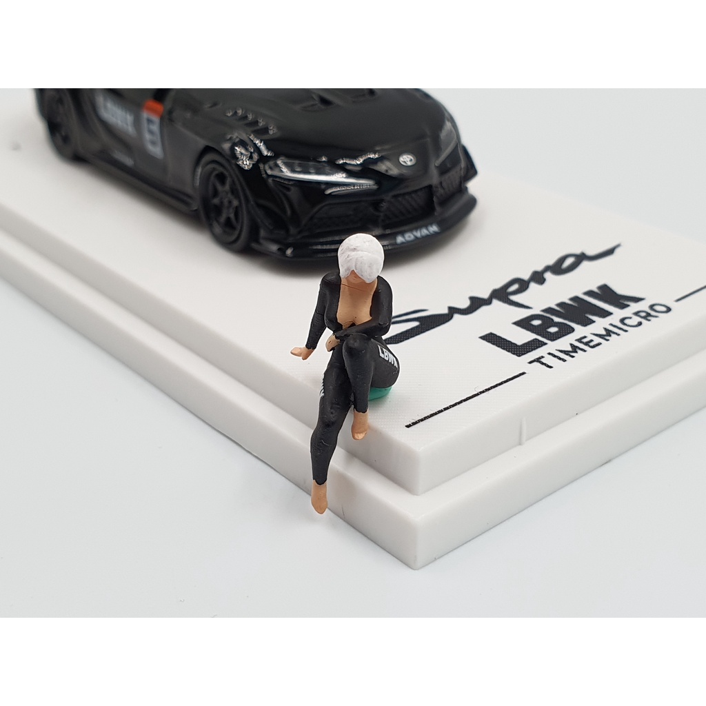 Xe Mô Hình Toyota Supra LBWK tỉ lệ 1:64 hãng Time Micro ( Đen )