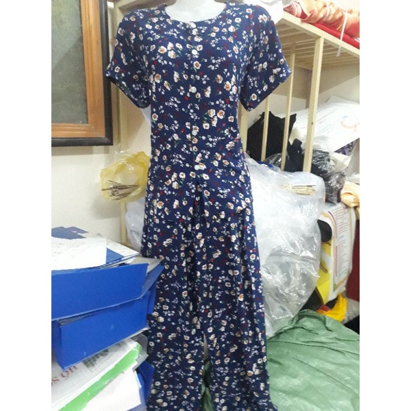 Bộ lanh hoa (quần dài - áo cộc ) dành cho người già