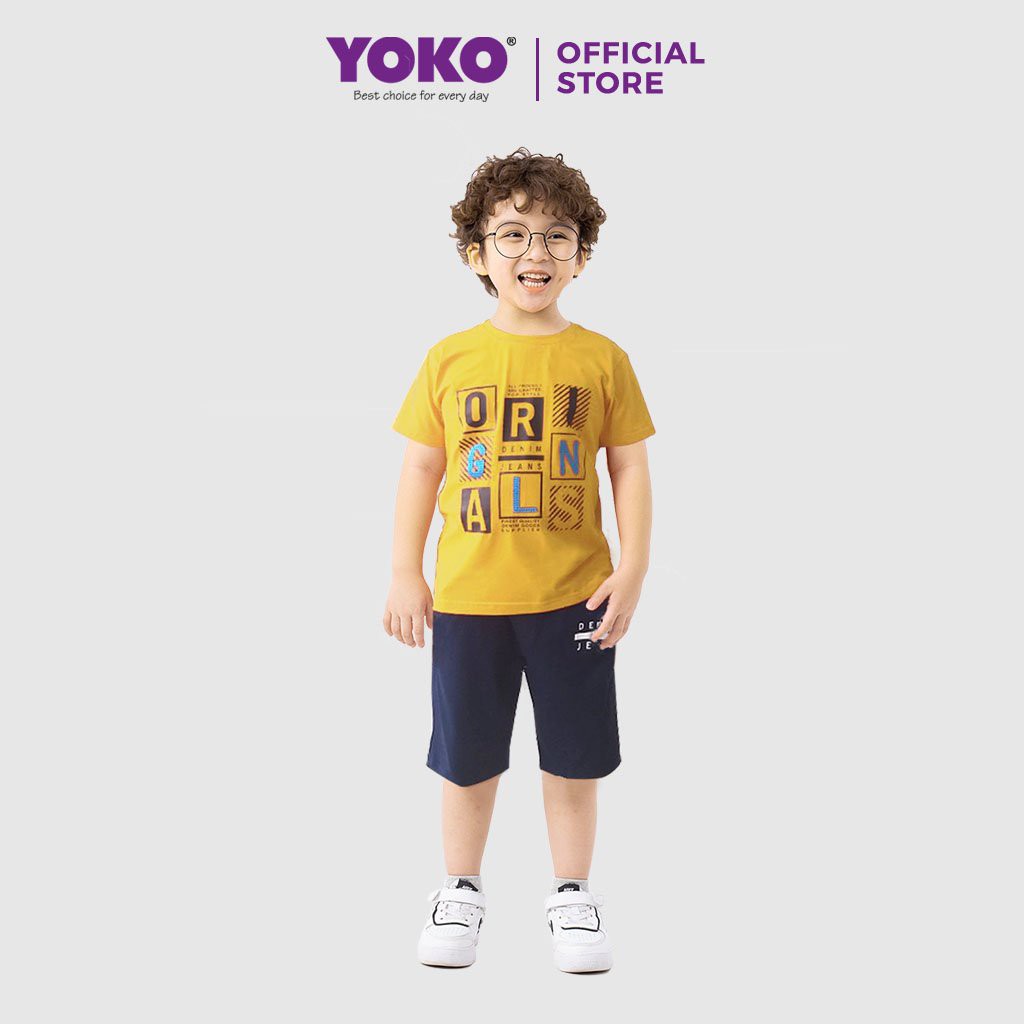 Bộ Quần Áo Thun Tay Ngắn Bé Trai (6-9 Tuổi) YOKO KID’S FASHION 21126T