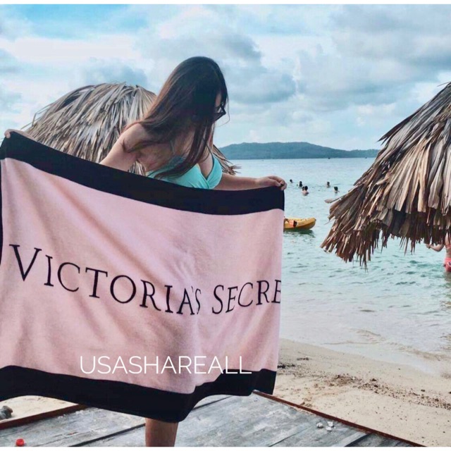 Khăn Victoria’s Secret 70x140 cm 100% cotton, Khăn tắm biển siêu thấm nước