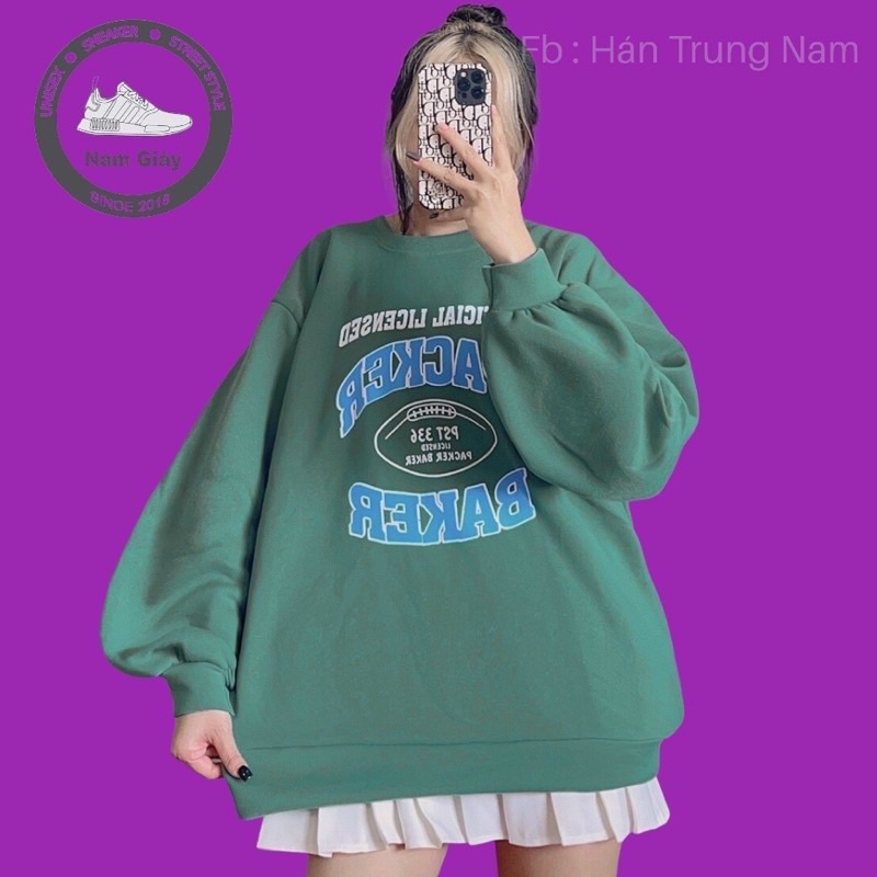 áo sweater nỉ bông fom unisex