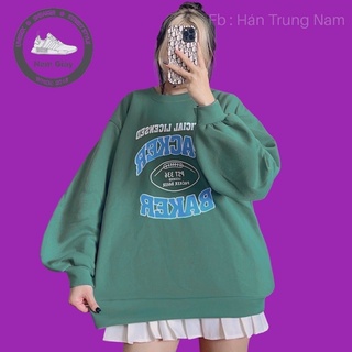 Áo sweater nỉ bông fom unisex