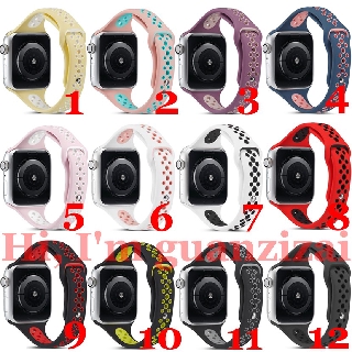 Band Silicone Sport Small Strap for Apple Watch se/6/5/4/3/2/1, 38mm/42mm/40mm/44mm