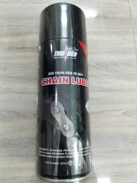 Xịt dưỡng sên Thunder Chain Lube 400ml HTB06