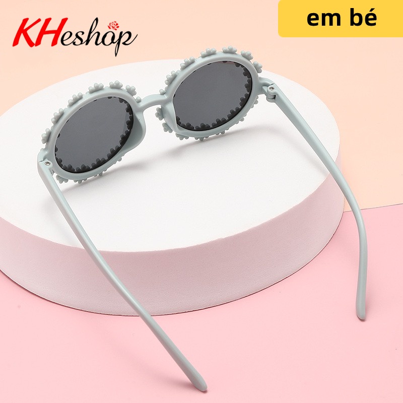[mẫu mới] Kính thời trang cho BÉ trai bé gái hoạt hình hoa cúc nhiều màu sặc sỡ dễ thương mã Y2501