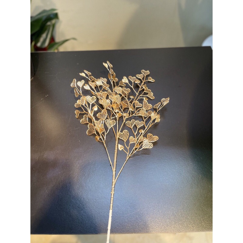 Cành lá táo vàng kim,cành rẻ quạt decor trang trí siêu đẹp