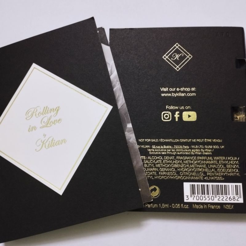 Vial nước hoa Rolling In Love by Kilian EDP