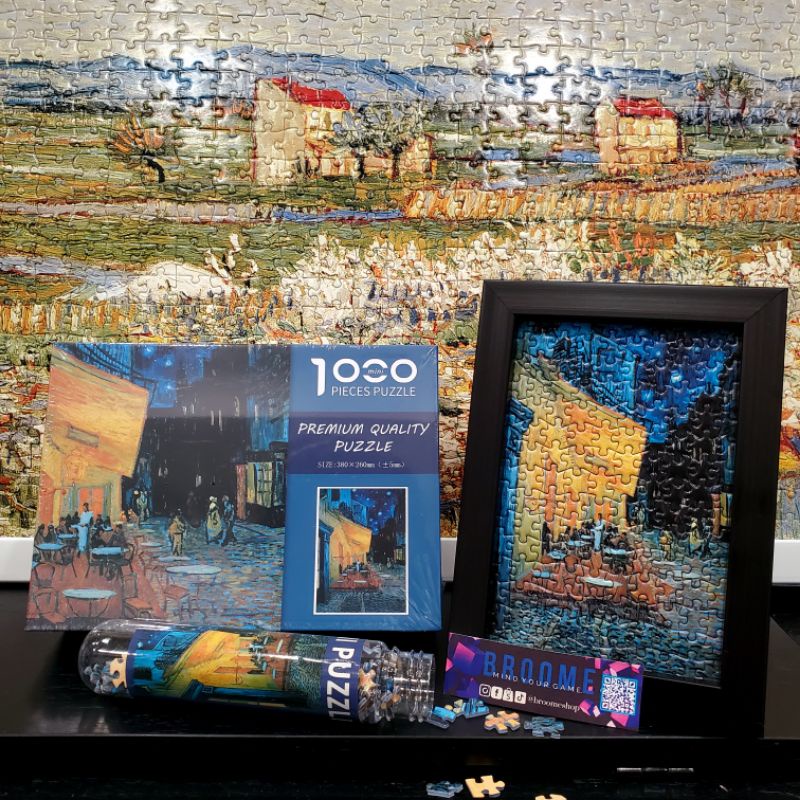 [38x52cm] Khung tranh xếp hình puzzle cho 150pcs 10x15 cm 500 mảnh và 1000 mảnh gỗ Trang trí để bàn hoặc treo tường