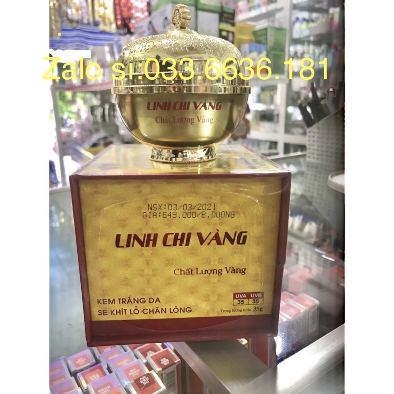 [ chính hãng 100%] kem linh chi vàng 6 tác dụng 35g