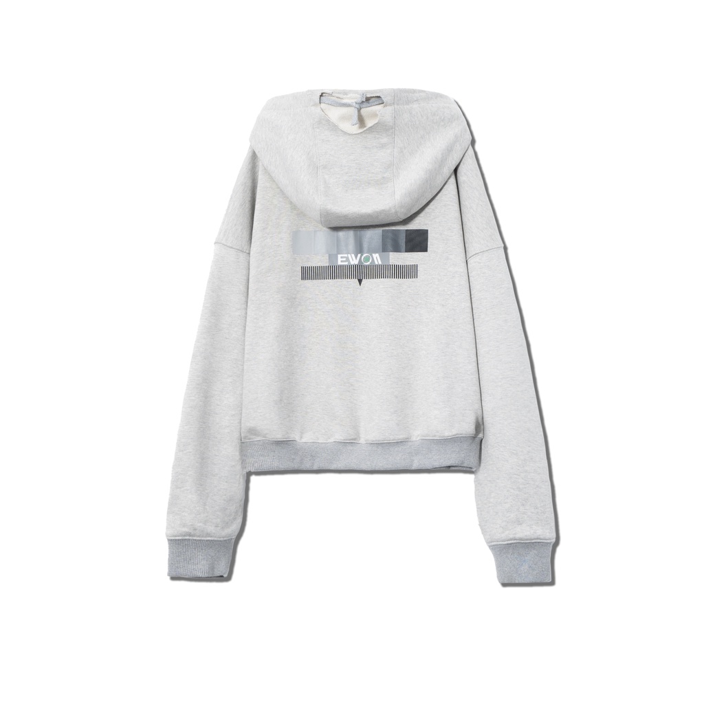 Áo Hoodie EW Grey Box Logo Boxy