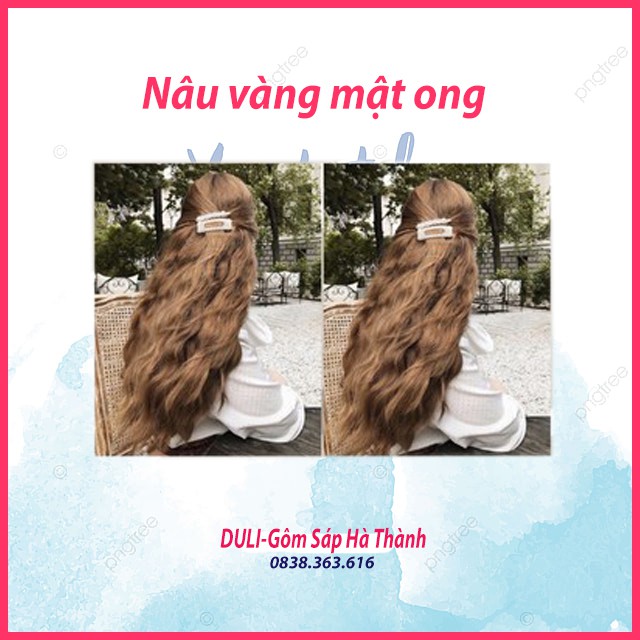 Thuốc nhuộm tóc Nâu vàng mật ong không tẩy lên từ nền đen | BigBuy360 - bigbuy360.vn