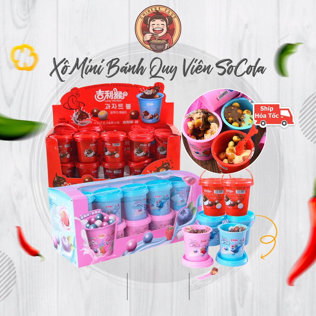 Bánh Socola xô Mini dễ thương 25g