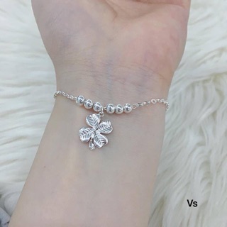 LẮC TAY CỎ 4 LÁ THJ BẠC TA MAY MẮN BỀN MÀU - THU HUONG SILVER