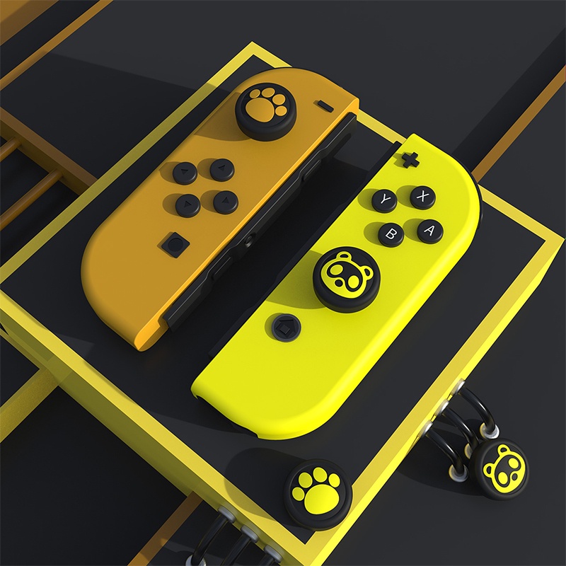 Set nắp tay cầm máy chơi game IINE bảo vệ nút bấm silicone chống trượt dành cho Nintendo Switch Joycon