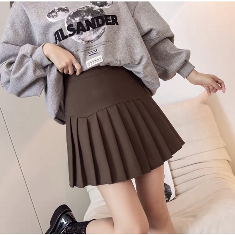 Chân Váy Xếp Ly Phong Cách Hàn Quốc ✅ Chân Váy Xếp Ly Chất Tuyết Mưa Dày Dặn