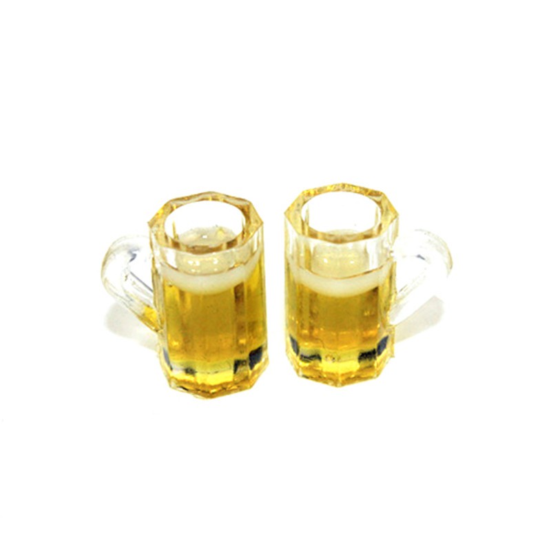Mô Hình Ly Bia Bằng Nhựa Tỉ Lệ 1 / 12 Dùng Để Trang Trí Nhà Búp Bê