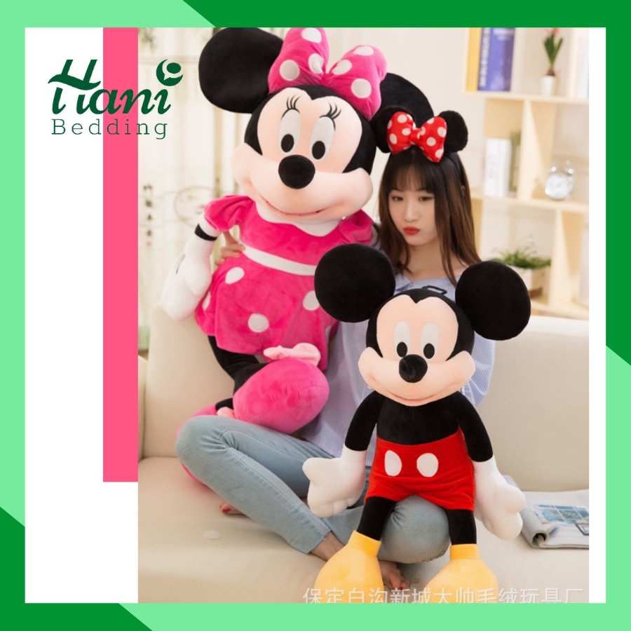 Gấu bông siêu mịn khổng lồ chuột mickey thú bông gối ôm hình thú giá rẻ  kích thước 80cm - Thú nhồi bông