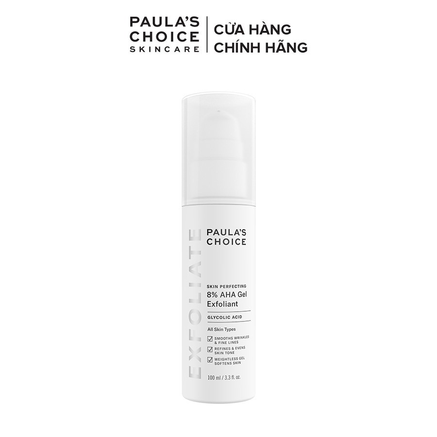 Gel loại bỏ tế bào chết làm mềm và sáng da Paula's Choice 8% AHA Exfoliant 100ml 1900