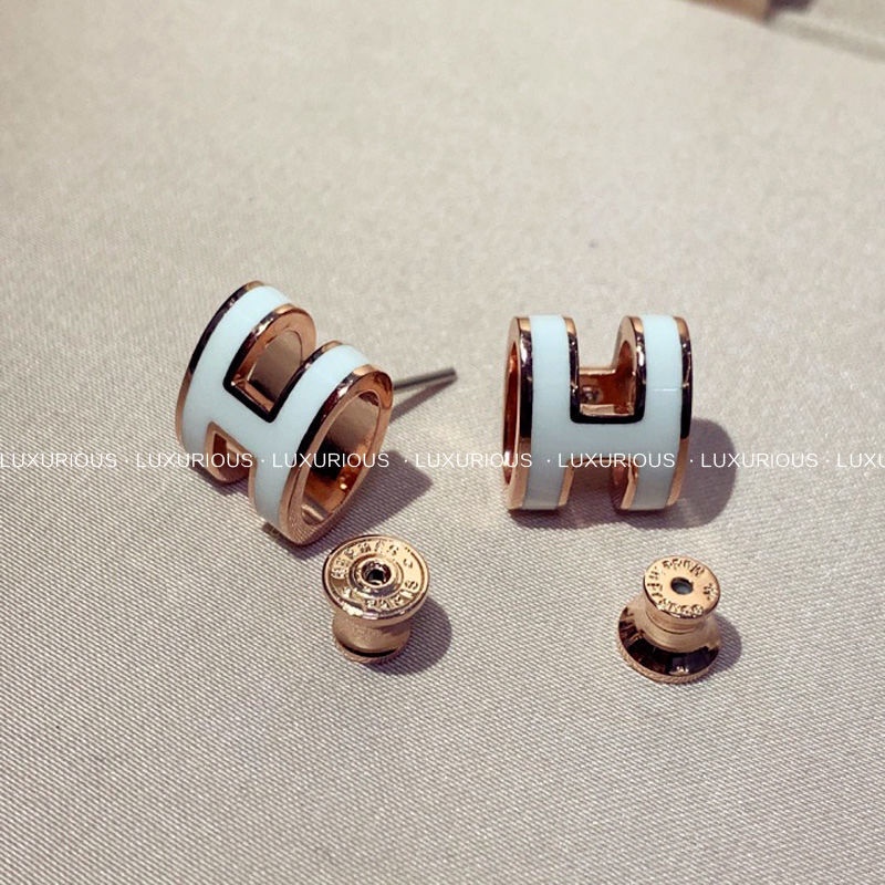 Khuyên Tai Nữ Hình Chữ h S925 Sang Trọng