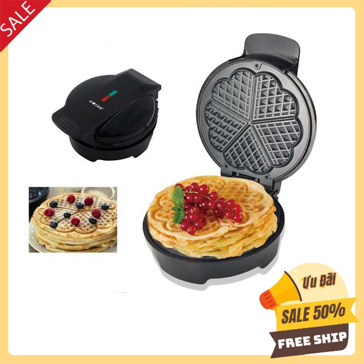 Máy làm bánh HAEGER đa năng, bánh bông lan, bánh waffle