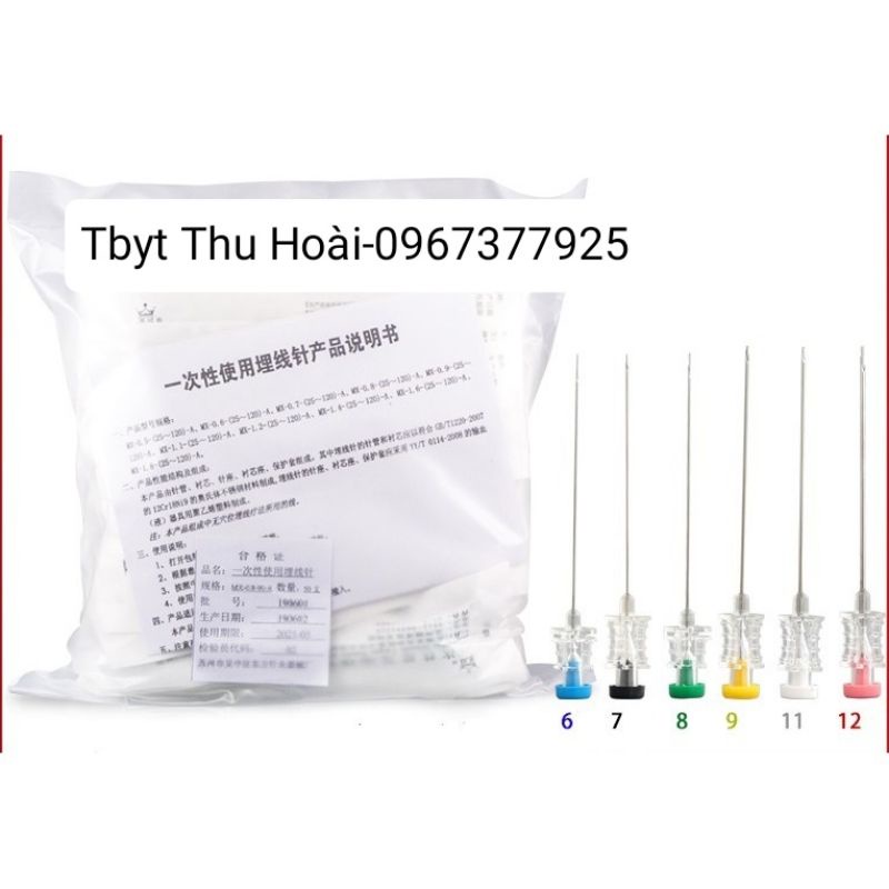 Kim cấy chỉ Hua Guan- Sắc bén- tiện lợi- an toàn- vô khuẩn- Đủ thông số