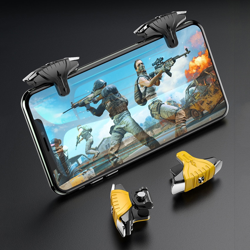 Tay Cầm Chơi Game Pubg L1R1 Bằng Kim Loại Cho Điện Thoại Iphone Xiaomi