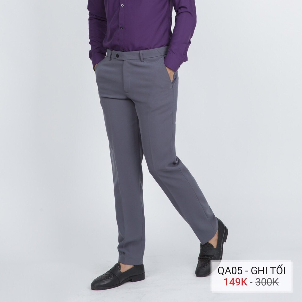 [FREESHIP 50K] Quần âu nam loại dày co giãn màu ghi sáng HÀNG ĐẸP hot 2021 | BigBuy360 - bigbuy360.vn