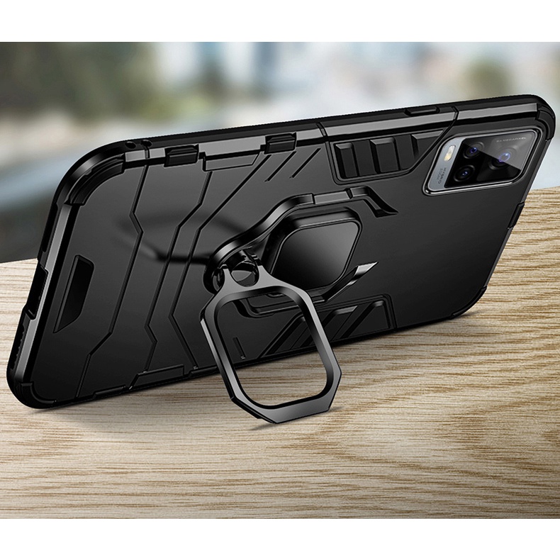 Ốp Lưng VIVO V21 5G, Y21,Y21S,Y33s,T1X Chống Sốc Iron Man Màu Đen