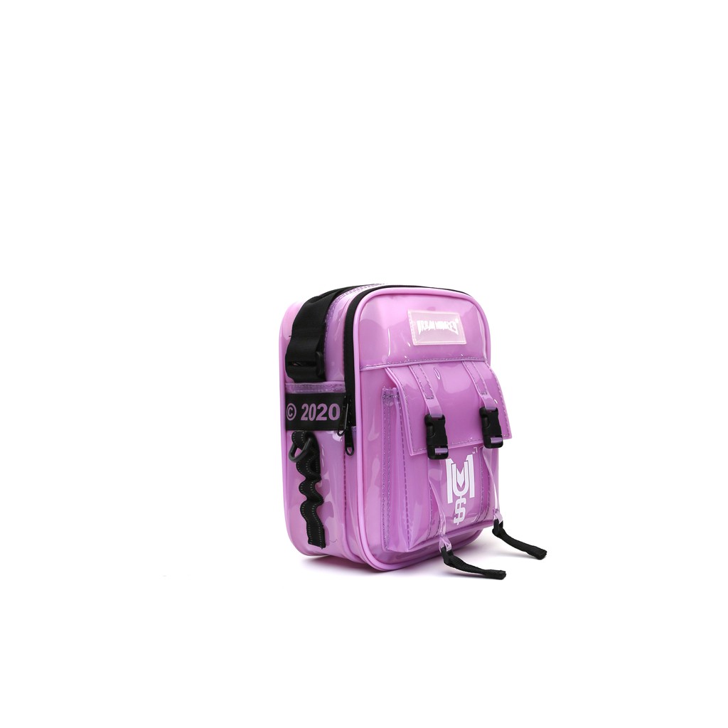 Túi Đeo Chéo URBAN MONKEY PVC Trong Suốt Chống Nước Màu Tím