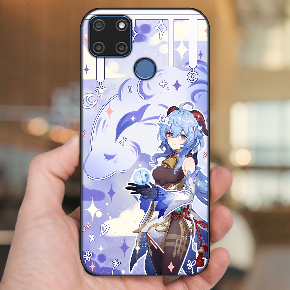 Ốp lưng Realme C12, C21Y viền đen in hình Ganyu Genshin Impact