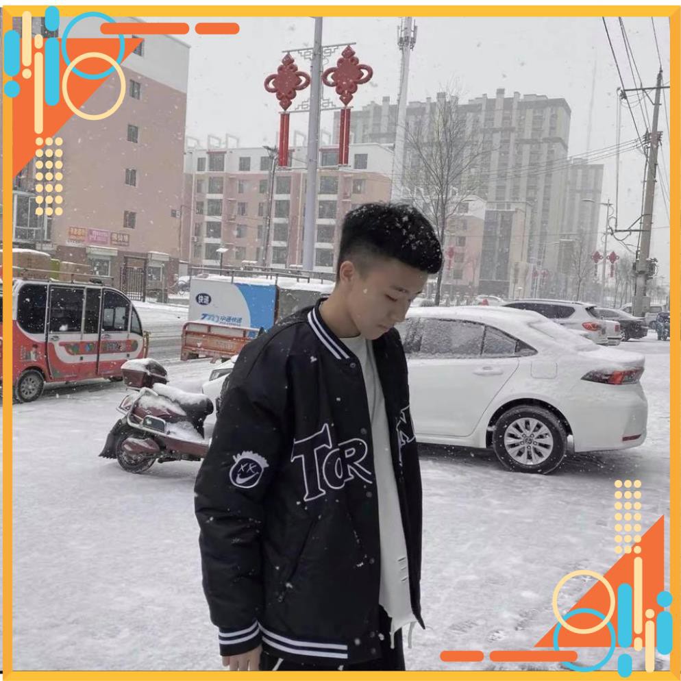 Áo Khoác dù gió BOMBER TQRONA form rộng unisex đen NAM NỮ siêu chất | BigBuy360 - bigbuy360.vn