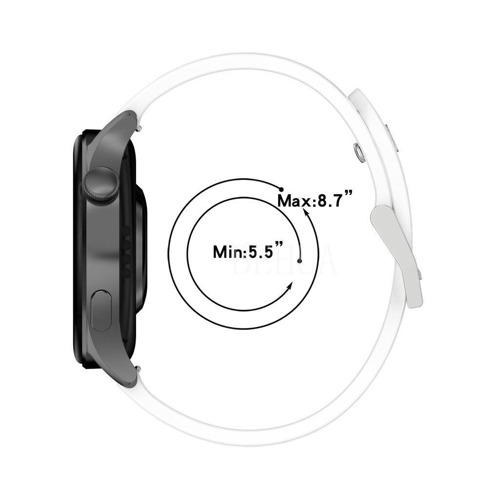 Dây đeo silicon 22mm cho đồng hồ thông minh Huawei Watch 3 3 pro 2 pro GT 3 GT2 46mm