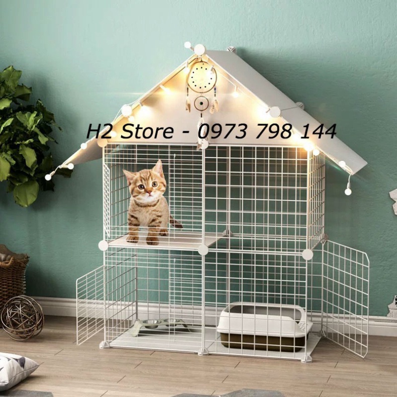 🐶 Tấm ghép chuồng quây cho thú cưng chó mèo  hàng có sẵn, số lượng lớn, tặng kèm chốt nối