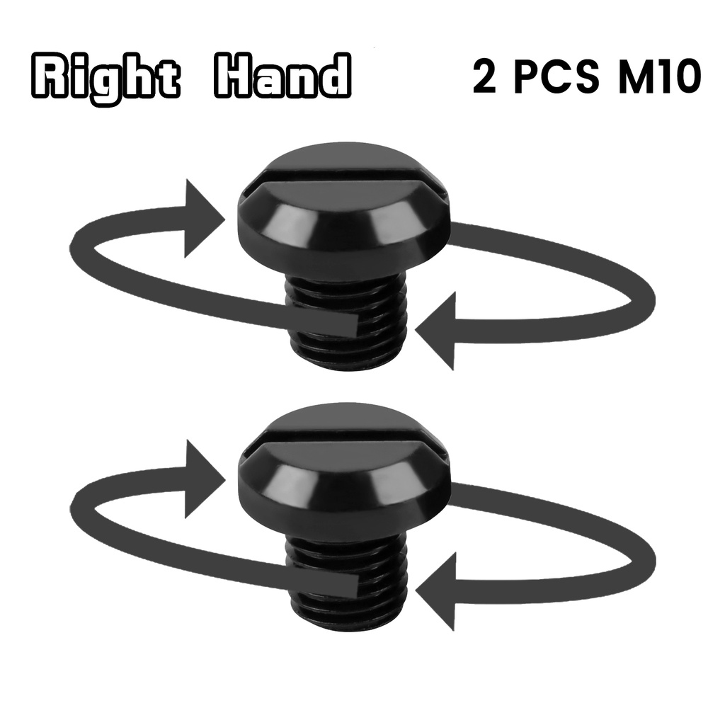 Set 2 Phích Cắm Tráng Gương M8 / M10 X1.25 Bằng Hợp Kim Cho BMW Suzuki Honda Kawasaki Nmax V1 V2 Aerox Ninja